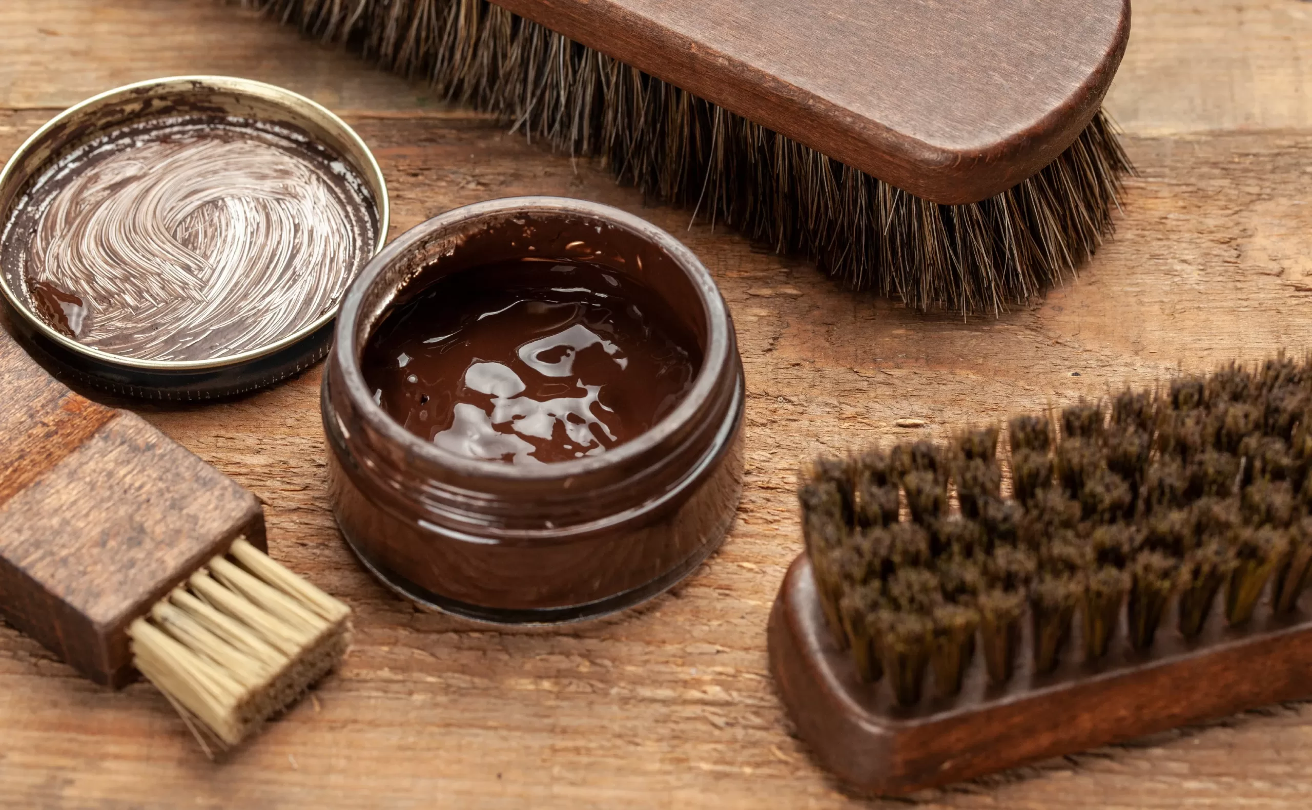 leather shoe polish and brush care products